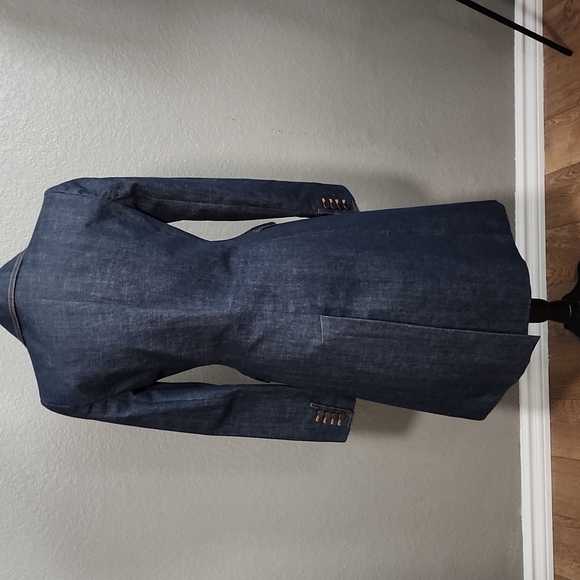 Dolce & Gabbana Jackets & Coats Dolce Gabbana Long Fitted Dark Jean